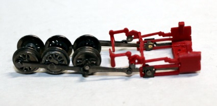 Complete Cylinder Red w/ steel wheels ( N 0-6-0/2-6-2 )